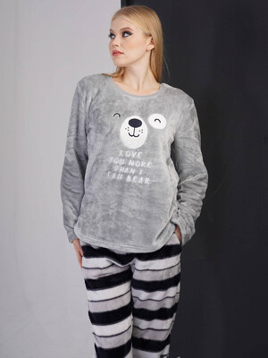 Купить Теплый домашний комплект из велсофта VIENETTA 3040800241 в Украина в Lingerie.ua - Одяг для дому та відпочинку, Фото 2