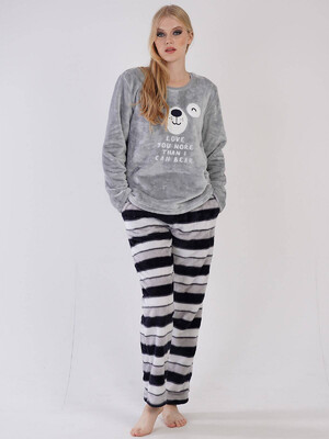 Купить Теплый домашний комплект из велсофта VIENETTA 3040800241 в Украина в Lingerie.ua - Одяг для дому та відпочинку, Фото 4