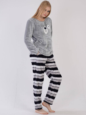 Купить Теплый домашний комплект из велсофта VIENETTA 3040800241 в Украина в Lingerie.ua - Одяг для дому та відпочинку, Фото 5