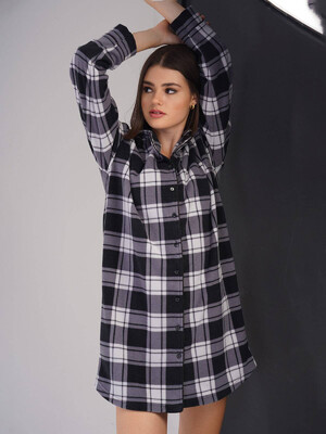 Купить Флисовый халат на пуговицах VIENETTA 3050120283 в Украина в Lingerie.ua - Одяг для дому та відпочинку, Фото 4