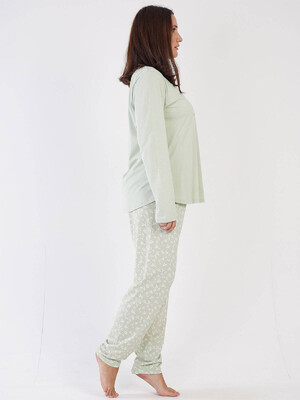 Купить Хлопковая пижама большого размера VIENETTA 3031141736 в Украина в Lingerie.ua - Одяг для дому та відпочинку, Фото 3