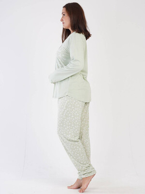 Купить Хлопковая пижама большого размера VIENETTA 3031141736 в Украина в Lingerie.ua - Одяг для дому та відпочинку, Фото 4