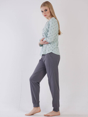 Купить Хлопковый комплект с длинным рукавом VIENETTA 3031511735  в Украина в Lingerie.ua - Одяг для дому та відпочинку, Фото 2