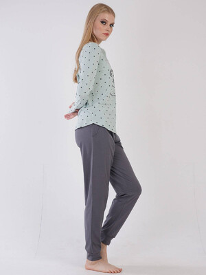 Купить Хлопковый комплект с длинным рукавом VIENETTA 3031511735  в Украина в Lingerie.ua - Одяг для дому та відпочинку, Фото 3