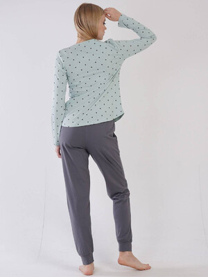 Купить Хлопковый комплект с длинным рукавом VIENETTA 3031511735  в Украина в Lingerie.ua - Одяг для дому та відпочинку, Фото 4