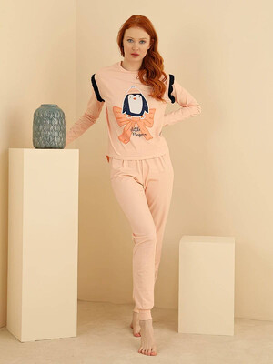 Купить Хлопковая пижама с длинным рукавом SEVIM 13079 в Украина в Lingerie.ua - Одяг для дому та відпочинку, Фото 3