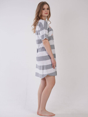 Купить Бавовняна туніка в смужку VIENETTA 3090170000 в Украина в Lingerie.ua - Одяг для дому та відпочинку, Фото 3