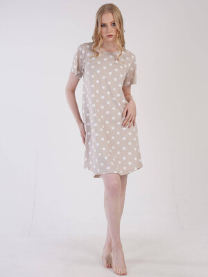 Купить Хлопковая туника в горошек VIENETTA 3032531379 в Украина в Lingerie.ua - Одяг для дому та відпочинку, Фото 6