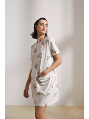 Купить Хлопковая туника с коротким рукавом HAYS 36118 в Украина в Lingerie.ua - Одяг для дому та відпочинку, Фото 1