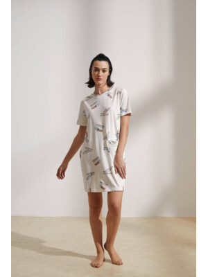 Купить Хлопковая туника с коротким рукавом HAYS 36118 в Украина в Lingerie.ua - Одяг для дому та відпочинку, Фото 6