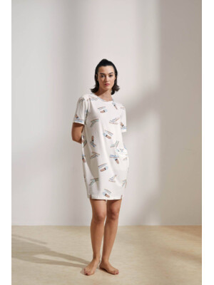 Купить Хлопковая туника с коротким рукавом HAYS 36118 в Украина в Lingerie.ua - Одяг для дому та відпочинку, Фото 5