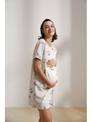 Купить Хлопковая туника с коротким рукавом HAYS 36118 в Украина в Lingerie.ua - Одяг для дому та відпочинку, Фото 4