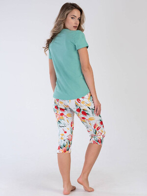 Купить Хлопковый комплект с капри VIENETTA 3100157519 в Украина в Lingerie.ua - Одяг для дому та відпочинку, Фото 3