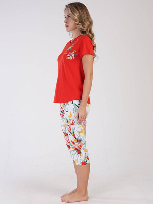 Купить Хлопковый комплект с капри VIENETTA 3100157519 в Украина в Lingerie.ua - Одяг для дому та відпочинку, Фото 4