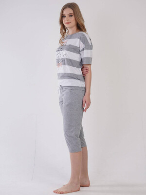 Купить Хлопковый комплект с капри VIENETTA 3090150000 в Украина в Lingerie.ua - Одяг для дому та відпочинку, Фото 3