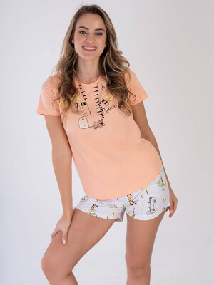 Купить Хлопковый комплект из футболки и шорт VIENETTA 3100116172 в Украина в Lingerie.ua - Одяг для дому та відпочинку, Фото 8