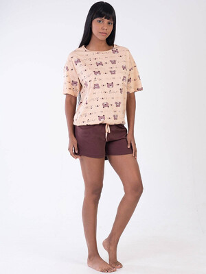 Купить Хлопковый комплект с шортами VIENETTA 3090337048 в Украина в Lingerie.ua - Одяг для дому та відпочинку, Видео