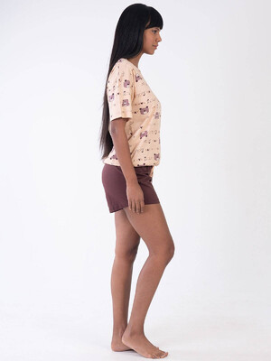 Купить Хлопковый комплект с шортами VIENETTA 3090337048 в Украина в Lingerie.ua - Одяг для дому та відпочинку, Фото 5