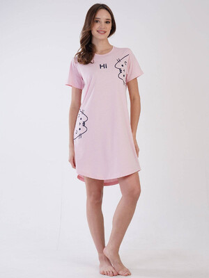 Купить Хлопковая туника с коротким рукавом VIENETTA 3100380000 в Украина в Lingerie.ua - Одяг для дому та відпочинку, Фото 6