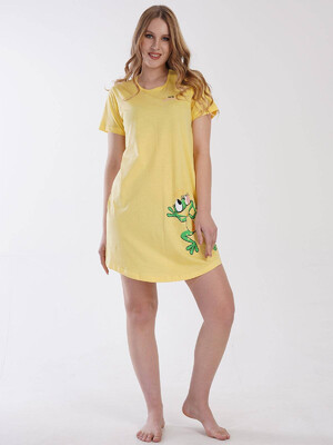 Хлопковая туника с коротким рукавом VIENETTA 3101240000