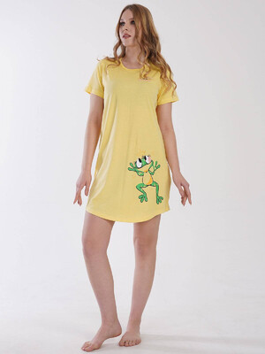 Купить Хлопковая туника с коротким рукавом VIENETTA 3101240000 в Украина в Lingerie.ua - Одяг для дому та відпочинку, Фото 4