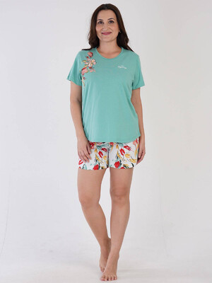 Купить Хлопковый комплект из футболки и шорт VIENETTA 3100207519 в Украина в Lingerie.ua - Одяг для дому та відпочинку, Фото 3