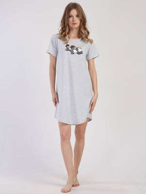 Купить Хлопковая туника с коротким рукавом VIENETTA 3111870000 в Украина в Lingerie.ua - Одяг для дому та відпочинку, Фото 5