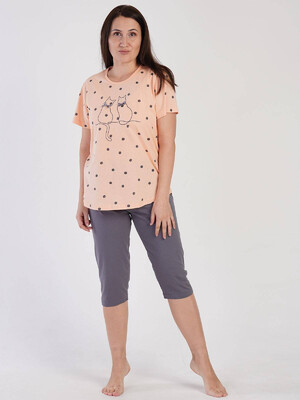 Купить Хлопковый комплект с капри VIENETTA 3100681929 в Украина в Lingerie.ua - Одяг для дому та відпочинку, Фото 4