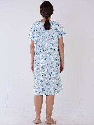 Купить Хлопковая ночная сорочка с коротким рукавом VIENETTA 1613900647 в Украина в Lingerie.ua - Одяг для дому та відпочинку, Фото 4