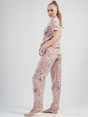 Купить Пижама из штапеля с коротким рукавом VIENETTA 1110720442 в Украина в Lingerie.ua - Одяг для дому та відпочинку, Фото 2