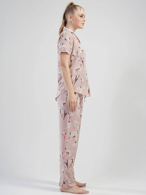 Купить Пижама из штапеля с коротким рукавом VIENETTA 1110720442 в Украина в Lingerie.ua - Одяг для дому та відпочинку, Фото 3