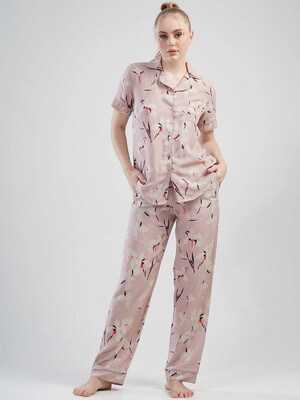 Купить Пижама из штапеля с коротким рукавом VIENETTA 1110720442 в Украина в Lingerie.ua - Одяг для дому та відпочинку, Фото 4