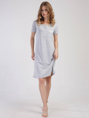 Купить Хлопковая ночная сорочка с коротким рукавом  VIENETTA 3113300000 в Украина в Lingerie.ua - Одяг для дому та відпочинку, Фото 2