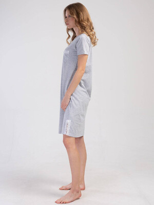 Купить Хлопковая ночная сорочка с коротким рукавом  VIENETTA 3113300000 в Украина в Lingerie.ua - Одяг для дому та відпочинку, Фото 4