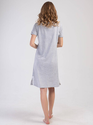 Купить Хлопковая ночная сорочка с коротким рукавом  VIENETTA 3113300000 в Украина в Lingerie.ua - Одяг для дому та відпочинку, Фото 7