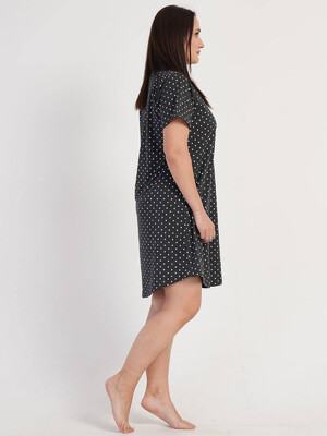 Купить Хлопковая туника с коротким рукавом VIENETTA 3114420451 в Украина в Lingerie.ua - Одяг для дому та відпочинку, Фото 4