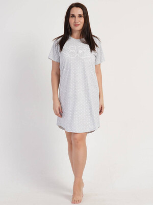 Купить Хлопковая туника с коротким рукавом VIENETTA 3114420451 в Украина в Lingerie.ua - Одяг для дому та відпочинку, Фото 6