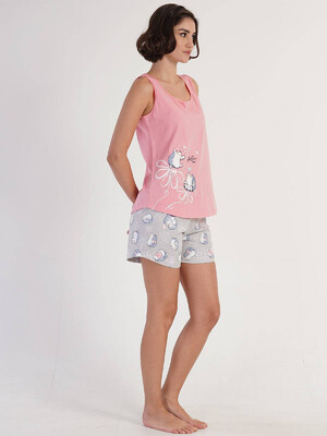 Купить Хлопковый комплект из майки и шорт VIENETTA 3112470537 в Украина в Lingerie.ua - Одяг для дому та відпочинку, Фото 2