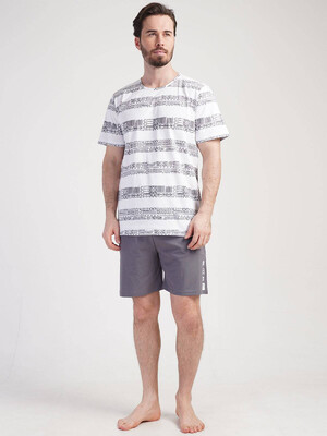 Купить Хлопковый комплект с шортами VIENETTA MAN 3111171298 в Украина в Lingerie.ua - Одяг для дому та відпочинку, Видео