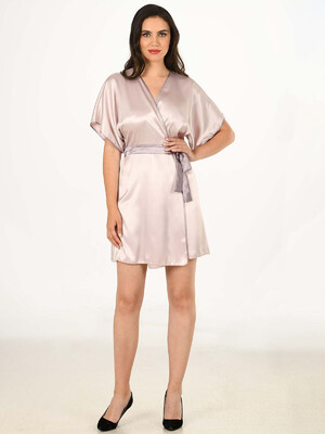 Купить Шовковий халат кімоно короткий VIENETTA SATEEN 1609744848 в Украина