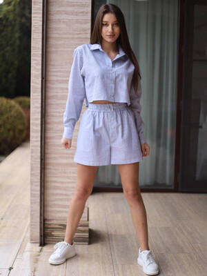 Купить Костюм из короткой рубашки и шорт LINGERIE 170709 в Украина в Lingerie.ua - Одяг для дому та відпочинку, Фото 5