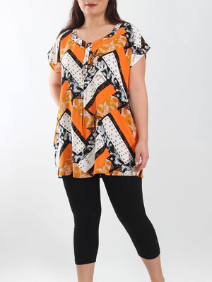 Купить Летний костюм большого размера из туники и капри JEN 04264 в Украина в Lingerie.ua - Одяг для дому та відпочинку, Фото 2