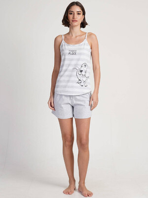 Купить Хлопковый комплект из майки и шорт VIENETTA 3120350000 в Украина в Lingerie.ua - Одяг для дому та відпочинку, Видео