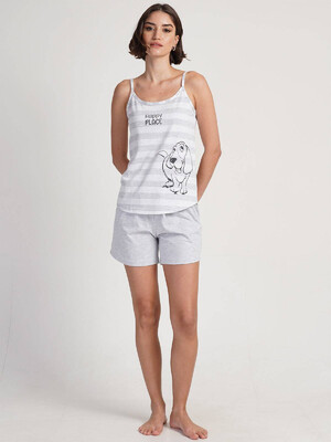 Купить Хлопковый комплект из майки и шорт VIENETTA 3120350000 в Украина в Lingerie.ua - Одяг для дому та відпочинку, Фото 3