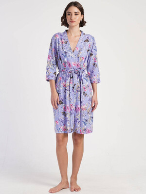 Купить Хлопковый женский домашний халат VIENETTA 3110050200 в Украина в Lingerie.ua - Одяг для дому та відпочинку, Видео