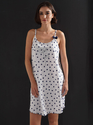 Купить Хлопковая туника на тонких бретельках VIENETTA 3120931478 в Украина в Lingerie.ua - Одяг для дому та відпочинку, Фото 3