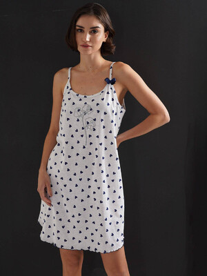 Купить Хлопковая туника на тонких бретельках VIENETTA 3120931478 в Украина в Lingerie.ua - Одяг для дому та відпочинку, Фото 9