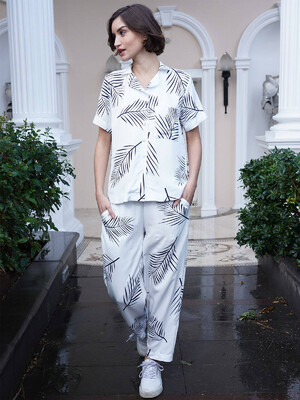 Купить Женский штапельный костюм с брюками VIENETTA PLUS 3114662375 в Украина в Lingerie.ua - Одяг для дому та відпочинку, Фото 8