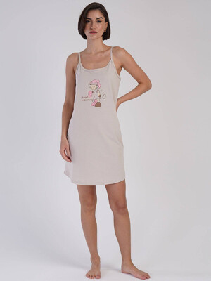 Купить Хлопковая туника на бретельках VIENETTA 3120790000 в Украина в Lingerie.ua - Одяг для дому та відпочинку, Фото 4