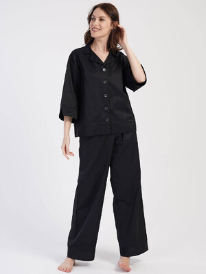 Купить Штапельний костюм із широкими брюками VIENETTA PLUS 4010280000 в Украина в Lingerie.ua - Одяг для дому та відпочинку, Фото 2